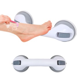 OWIIZI Shower Stool for Inside Shower,Shower Foot Rest for Wall Shower Stool for Shaving Legs Small Bathroom Stool Foot Stand with Double Powerful Suction Cup