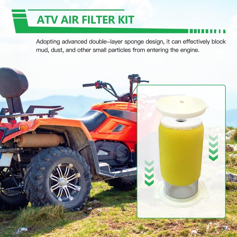 Air Filter & Guide & END CAP Kit Replacement For