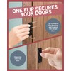Jack N’ Drill Flip Action Door Lock (6 Pack)- Reversible