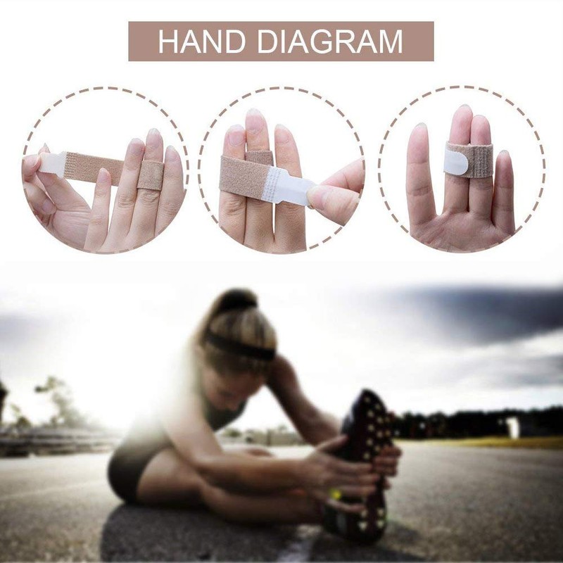 LHKJ Pack of 10 Hammer Toe Bandages, Toe Corrector Bandages,