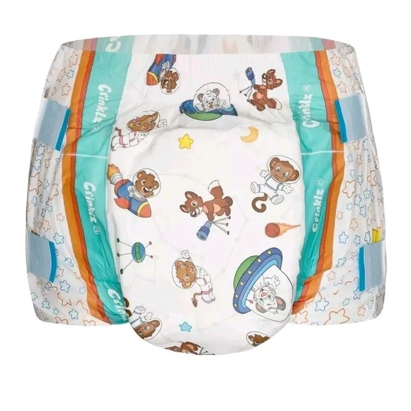 Crinklz 2 Pack Crinklz Astronaut Adult Diapers Medium 29"-43"