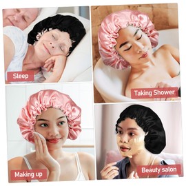 NOLITOY 4pcs Hair Scarf for Sleeping Satin Bonnet for Hair Silk Bonnet Sleep Cap Silk Turban Adjustable Hair Bonnet Silk Caps for Women Adjustable Satin Bonnets Satin Bonnet Sleeping Cap