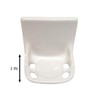 Ceramic Toothbrush Holders for Bathrooms Over Tile Wall Mount Flat