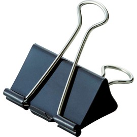 TRUSCO Double Clip Large 1.3 inches (32 mm) (Set of 10) TDB32