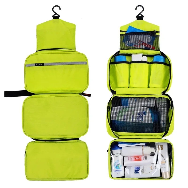 Hanging Toiletry Bag for Travel – Waterproof Foldable Organizer for