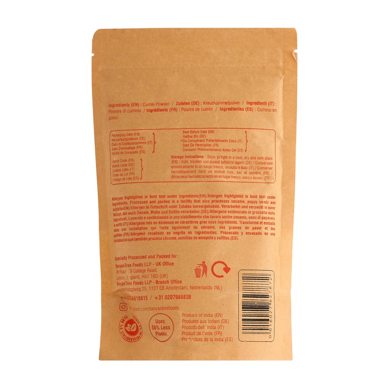 BanyanTree Foods Cumin Powder 200g~All Natural| Indian Origin