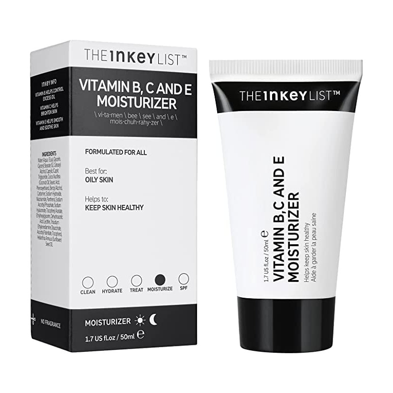 The INKEY List, Vitamin B, C and E Moisturizer, hidratante