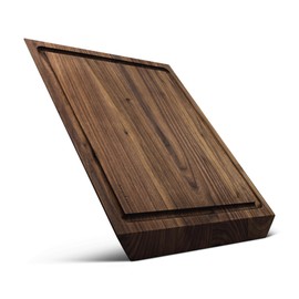 Black Walnut Cutting Board With Juice Groove 12x16, Premium 1" Thick Wood Cutting Board For Kitchen, Reversible, Edge Grain - Wood Charcuterie Boards, Chopping Board & Unique Gifts for Cooks
