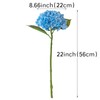 DUYONE 4PCS Artificial Flowers Large Hydrangeas Flowers Latex Bouquet for