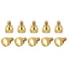 sourcing map Pack of 10 Knurled Screws M4 x 6