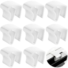 Blinds Clamp Holder, Pack of 8 Blinds Clamp Holder, Universal Plastic Clamp Holder for Aluminium Blinds, Mounting without Screws and Drilling