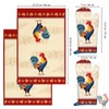 Arquiel Farmhouse Rooster Kitchen Towels and Oven Mitts Set 4Pcs,