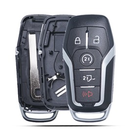 MechanMagic Remote Key Fob Case Shell Cover for Ford F150 F250 F350 2015 2016 2017 (FCC ID:M3N-A2C31243300 P/N:164-R8117) 5 Buttons, Key Fob Cover Replacement