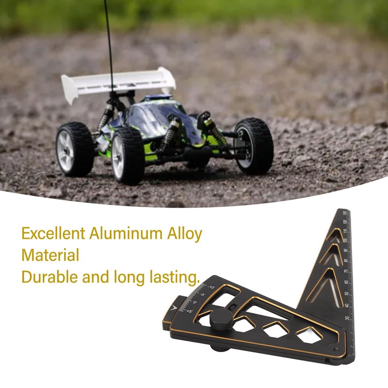 VGEBY RC Car Camber Gauge, Multi Angle Measuring Tool, Aluminum