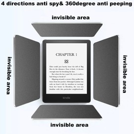 FYDIKHN Privacy Screen Protector 360 Degree 4-direction Designed for Kindle Paperwhite 2024 7inch /Kindle Paperwhite Signature Edition 7⁠″ Anti Spy Film Matte Film TPU Guard Protectors Sticker