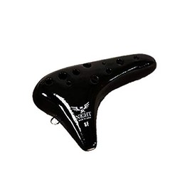 NIGHT Ocarina Classic Series SFB Soprano F-Tone Black (Case Included)