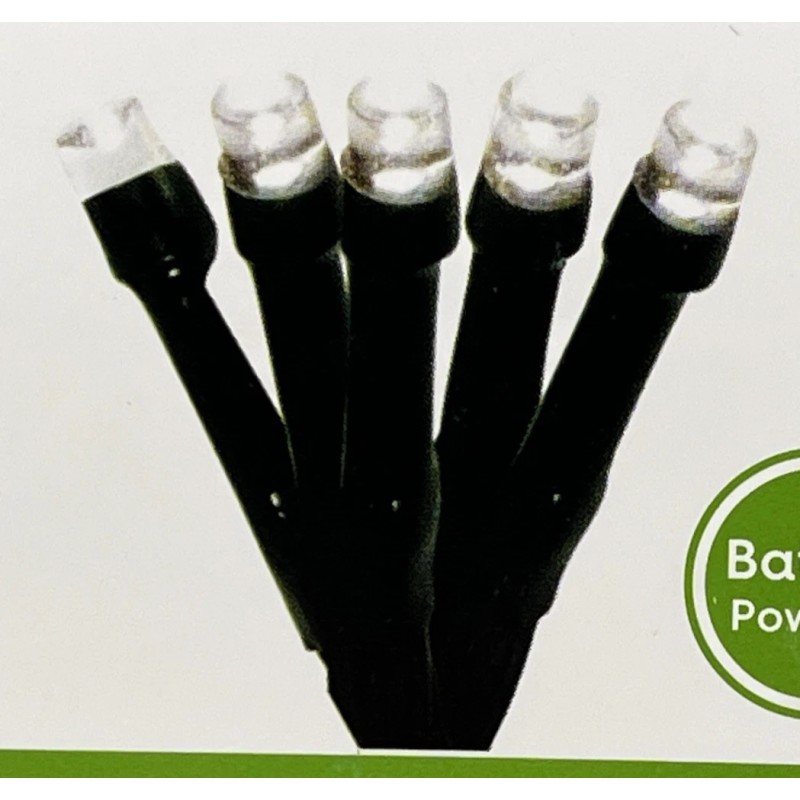 Holiday Time Christmas 20 Cool White Micro LED Lights Battery