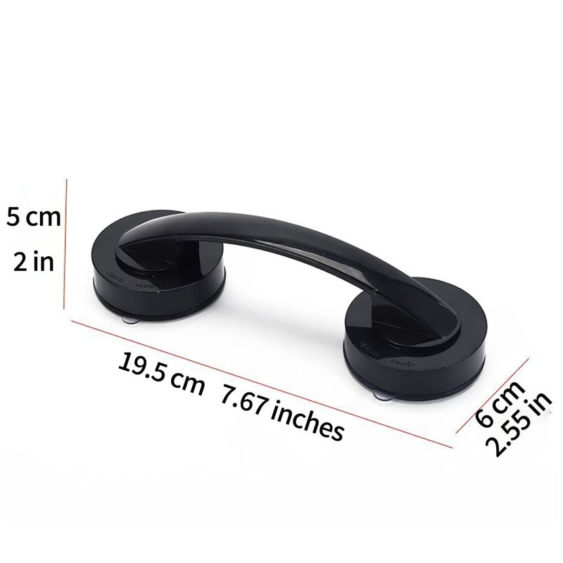 Glass Door and Window Handle, Suction Cup Bathroom Sliding Doors