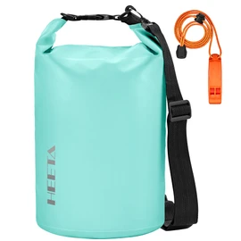 HEETA Waterproof Dry Bag for Women Men (Upgraded Version), Roll Top Lightweight Dry Storage Bag Backpack with Emergency Whistle for Travel, Swimming, Boating, Kayaking, Camping, Beach (Mint Green, 5L)
