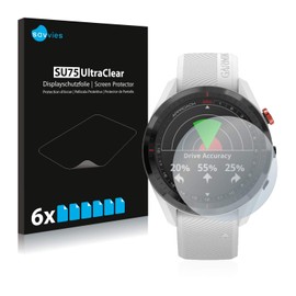 Savvies 6 Pack Screen Protector compatible with Garmin Approach S62 Protection Film Clear