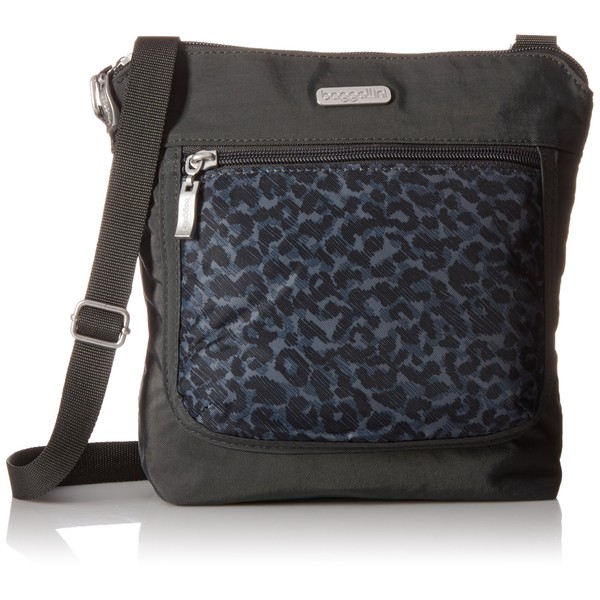 Pocket Medium Crossbody Cross Body, CHARCOAL CHEETAH, One Size