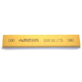 Boride Golden Star Series 6" x 1" x 0.25" Sharpening Stone with Aluminum Mounting for Edge Pro 400 Grit