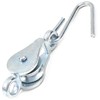 Heavy Duty Washing Line Pulley & Hook - Galvanised Steel