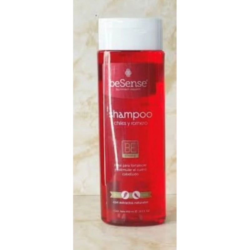 Be Sense Shampoo Chile Y Romero 400ml Pack 2 Piezas