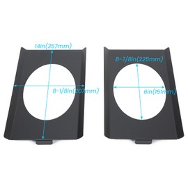 KUAFU Behind Seat Speaker Brackets Squarebody Replacement Compatible with 1973 - 1987 GMC C10 Single Cab or Crew Cab Pickup 6 X 9 Speakers