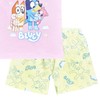 Bluey Kurzer Schlafanzug für Mädchen, Nachtwäsche, Bluey Pinker Shorty, 7-8