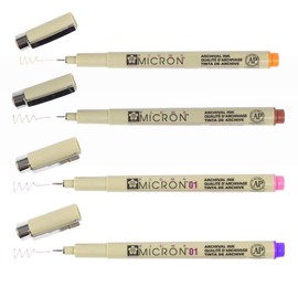 Sakura Pigma Micron 01 Liner Pen 4 Pack Various Colours*