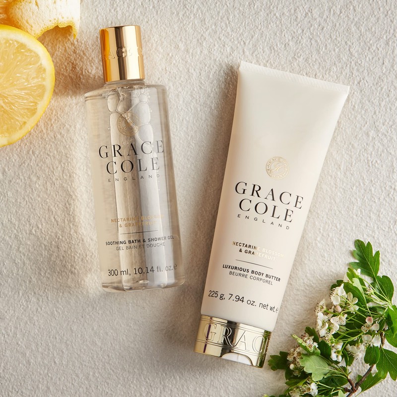 Grace Cole Nectarine Blossom & Grapefruit Bath and Shower Gel