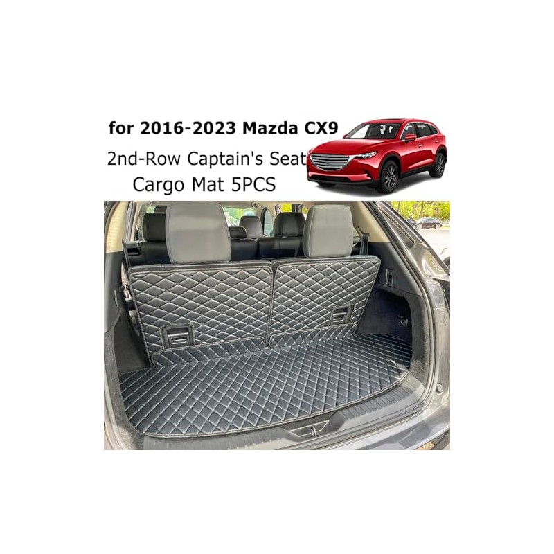 7DEEKEI Cargo Mat Compatible with 2016-2023 Mazda CX-9 Trunk Mat