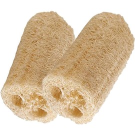 Organic Loofa Natural Bath Sponge, Set of 2 Exfoliating Bath Sponge Scrubber | Naturally Grown Loofah (Set of 2)