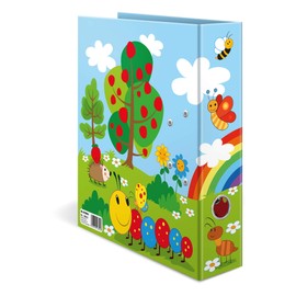 Herma 19819 Learning Folder, DIN A4, Frieda and Friends, 7 cm Wide, Sturdy Cardboard, Coloured Exterior and Interior Print in High-Quality Design, Ring Binder, File Folder, Lever Arch File, Motif Folder