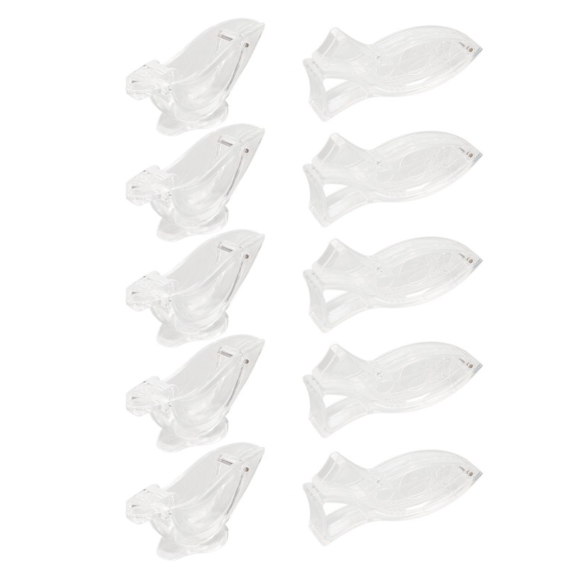 10Pcs Manual Lemon Juicer Transparent Safe Acrylic Fish Bird Shaped