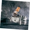 Mikinona Men's Grooming Set Shaving Brush Bowl Stand Stainless Steel