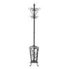 Deco 79 Metal Coat Rack Vintage Style with Scroll Designs,