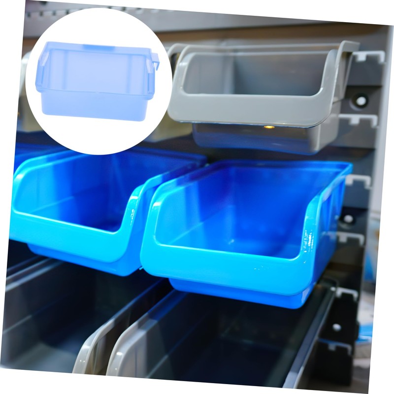 SHINEOFI 12Pcs Storage Box Organizer for Warehouse Parts Oblique Mouth