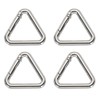PATIKIL 1-1/5" Metal Triangle Ring Buckle, 4 Pack Triangle Jump