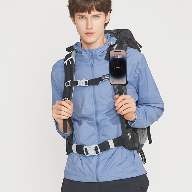 TOOLIN Phone Holder for Backpack Strap,Backpack Strap Clip for Phone,Phone