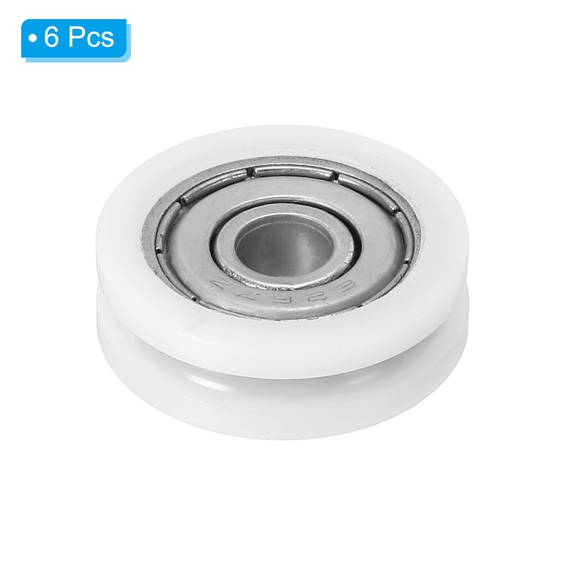 PATIKIL 24mm Drawer Rollers, 8 Pack Drawer Pulley Replacement Wheels
