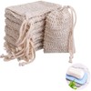 10 Pack Exfoliating Natural Soap Bag Pouch Soap