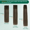 Easyouth Weft Hair Extensions Human Hair Balayage Straight Weft Extensions