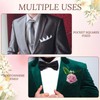 Riceshoot 15 Pcs Pocket Boutonniere Plastic Sleeve for Groom Groomsmen