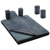 Pilates 필라테스 리포머 논슬립 매트 타월(숄더 블록 커버 2개 포함)(다크
