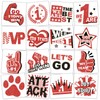 160 Pcs Glitter Team Spirit Temporary Tattoos School Team Cheer