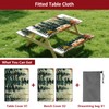 KENOBEE Picnic Table Cover with Bench Covers 6FT 3PCS, Camping
