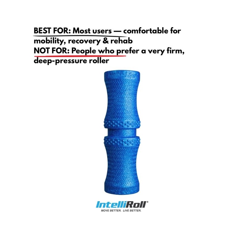 IntelliRoll Medium Density Pro Sport Foam Roller for Muscle Trigger