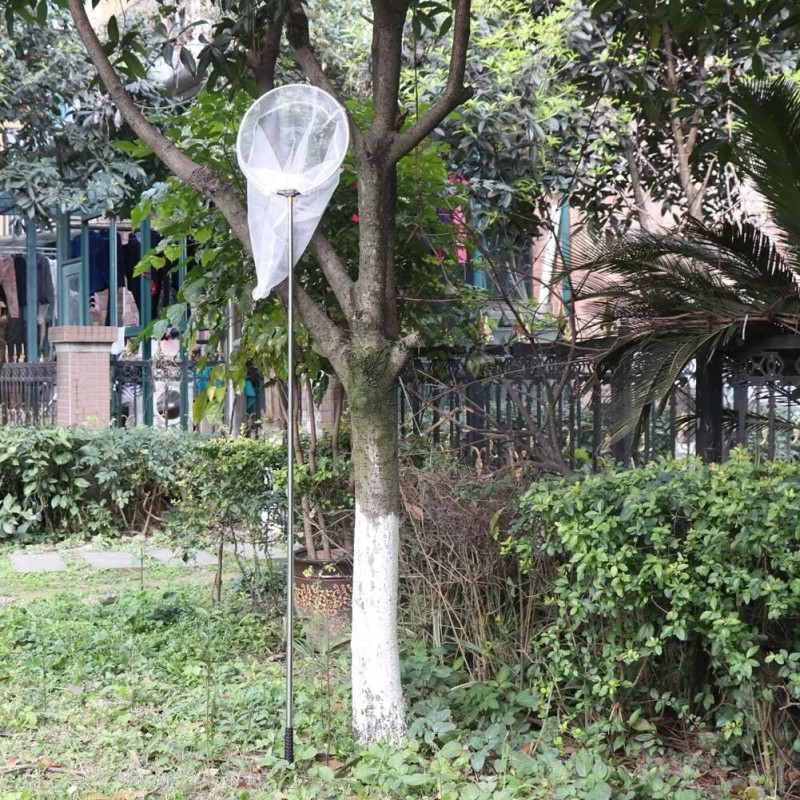 RESTCLOUD Insect and Butterfly Net with 12" Ring, 59" Handle,